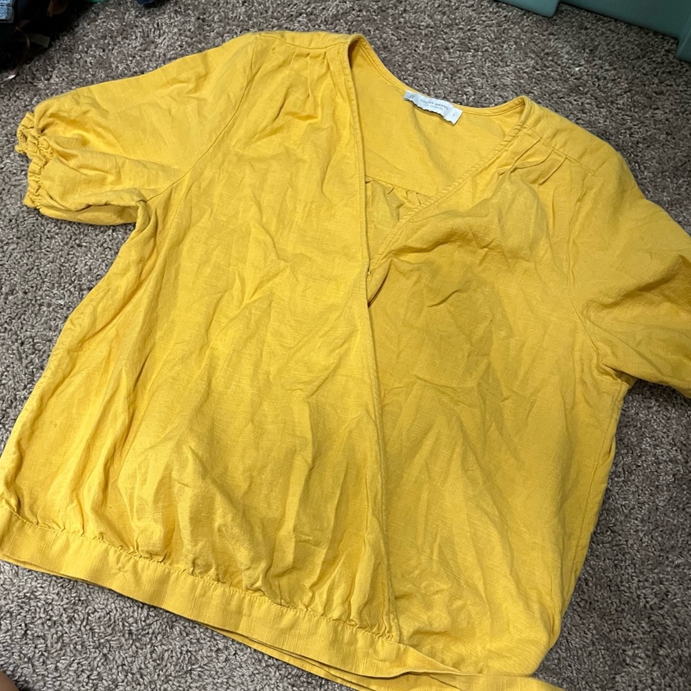 Lucky Brand Wrap Blouse